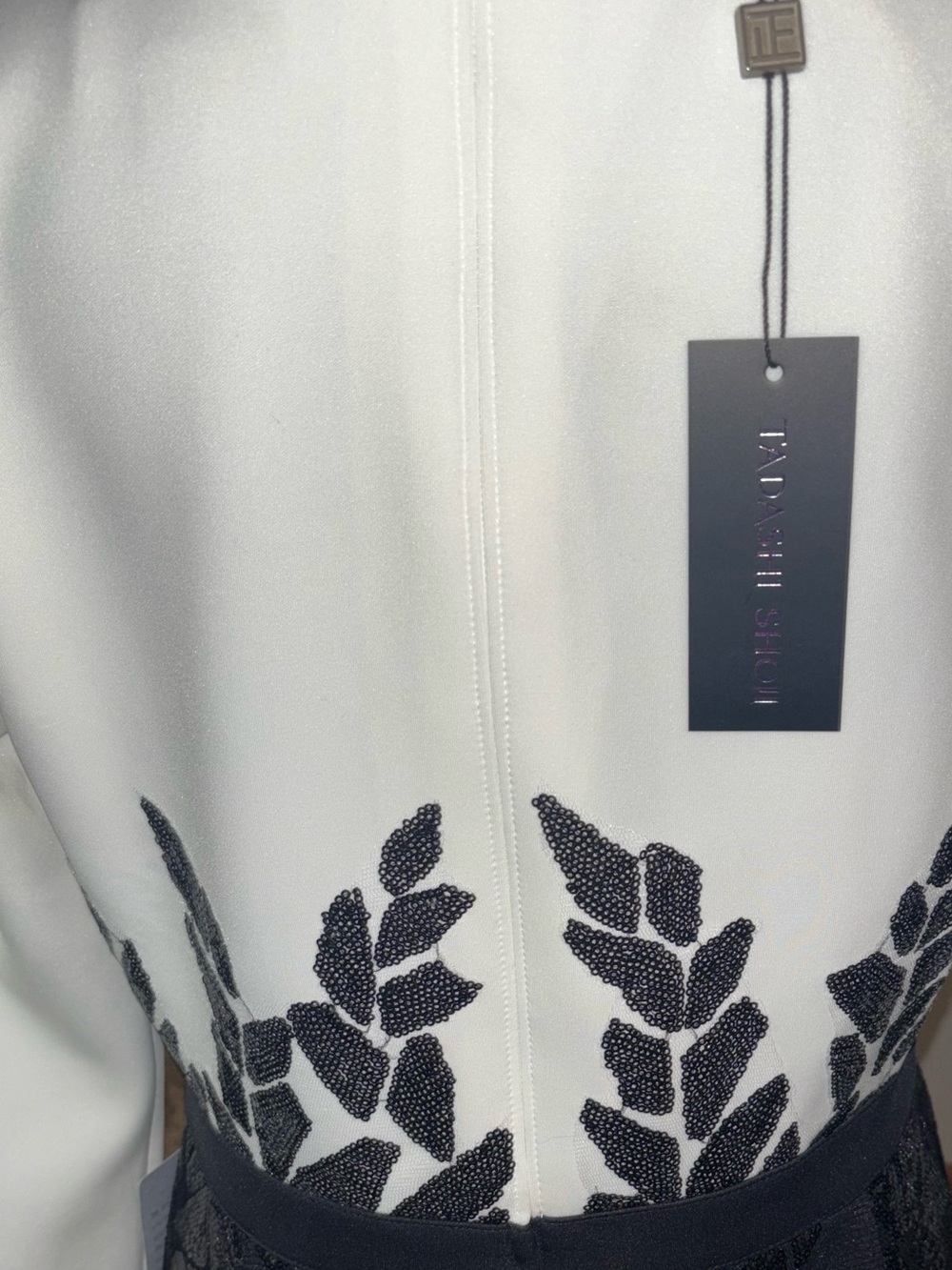 NWT TADASHI SHOJI Birch neoprene Dress L - Picture 6 of 7
